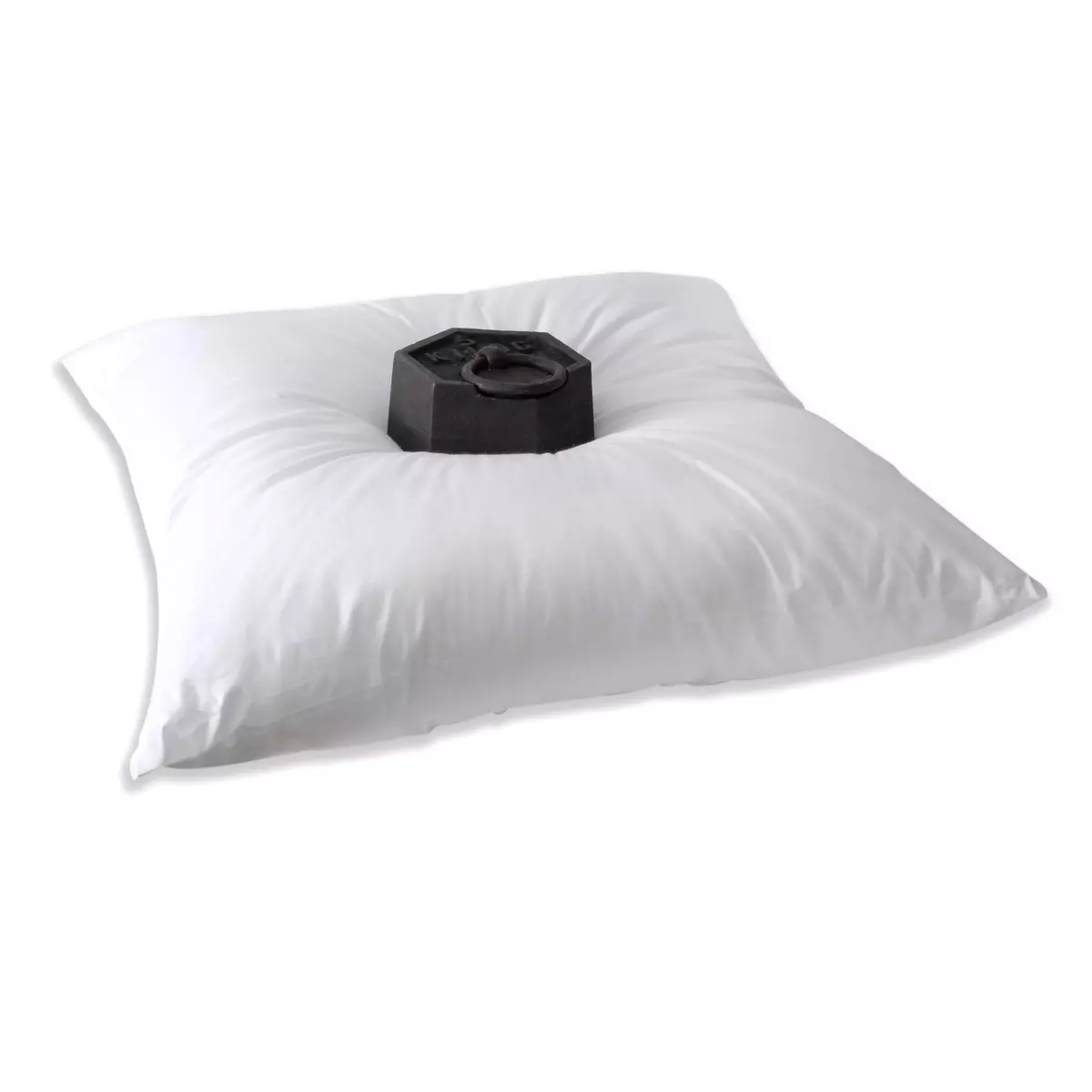 Lot de 2 oreillers carrés (60 cm) Volume Blanc 3