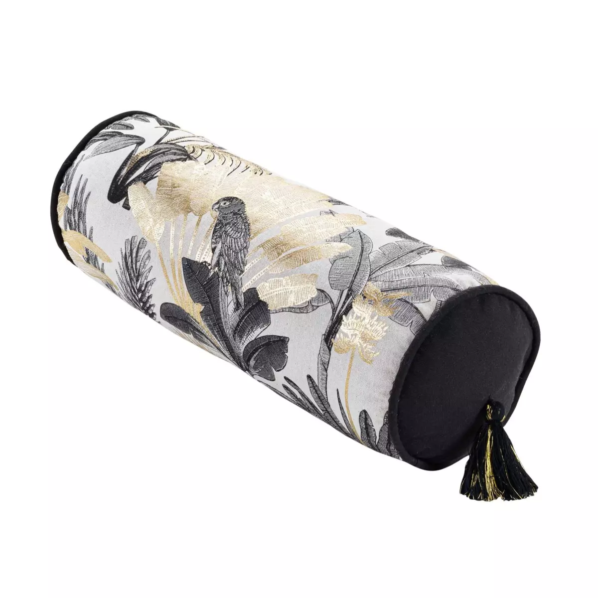 Cuscino polochon Karaba Nero 1