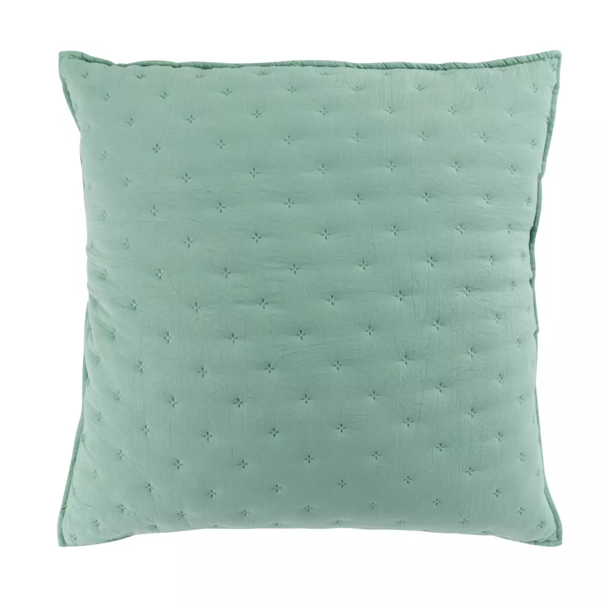 Housse de coussin carrée (60 cm) Mellow Chic Vert menthe 1
