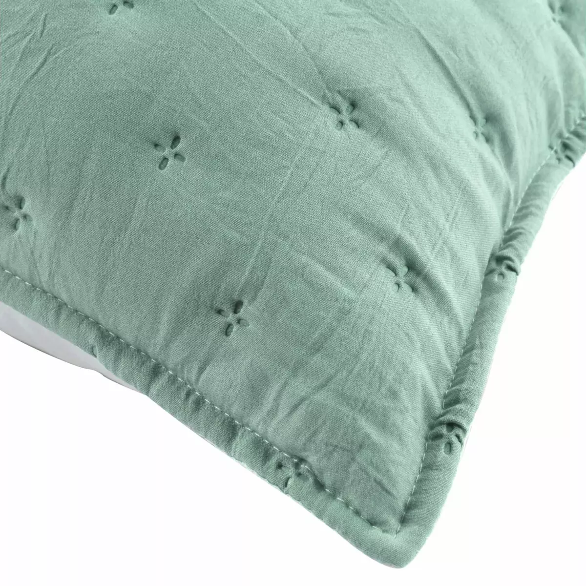 Housse de coussin carrée (60 cm) Mellow Chic Vert menthe 3