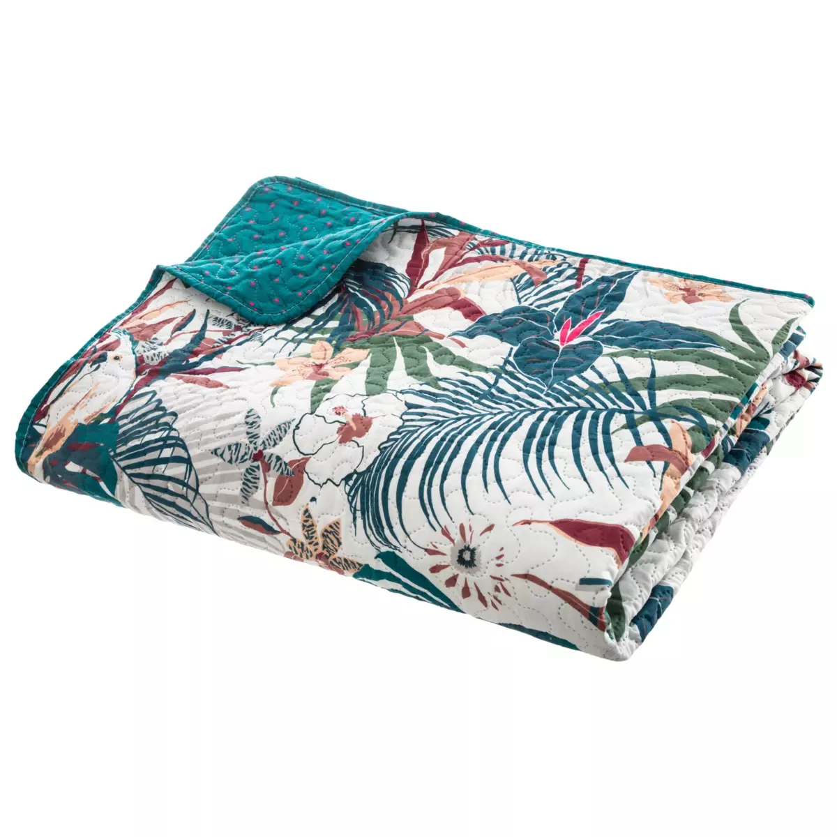 Boutis (240 x 220 cm) Jungle Multicolore 2