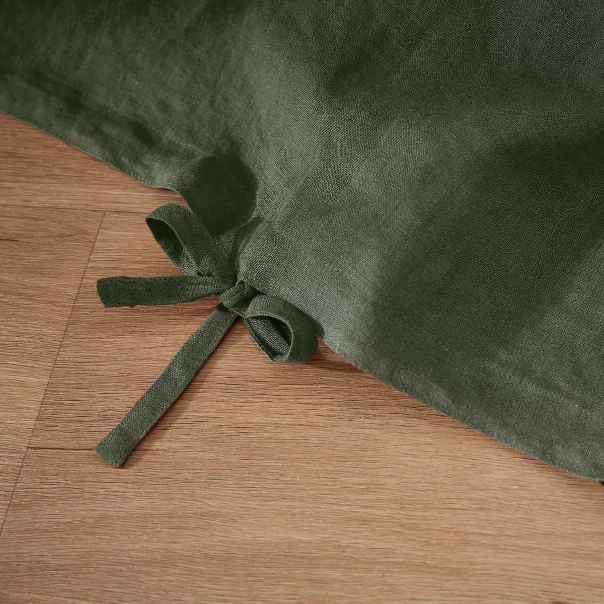 Housse de couette lin lavé (240 cm) Louise Vert romarin 3