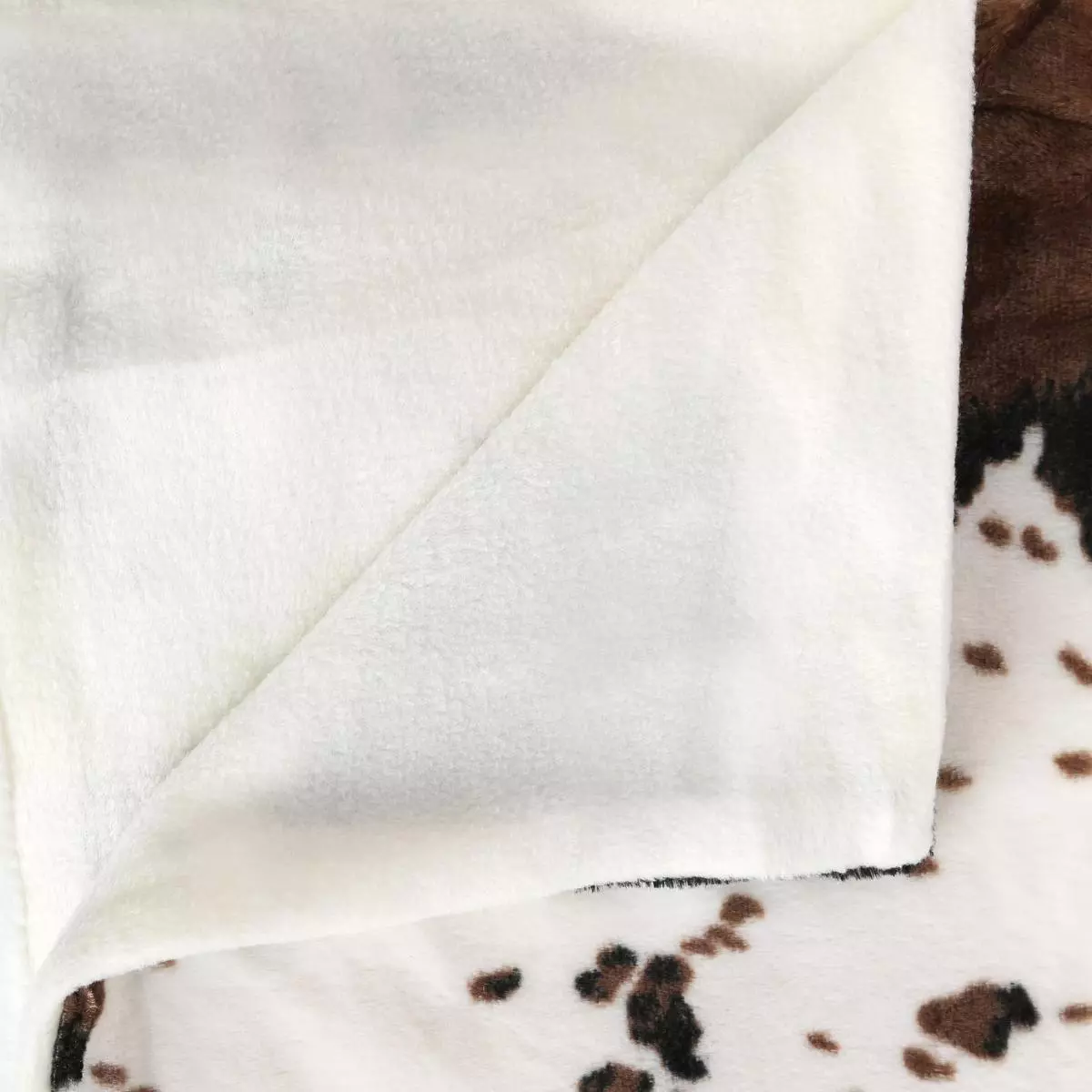 Plaid polaire (160 cm) Vache Marron 4