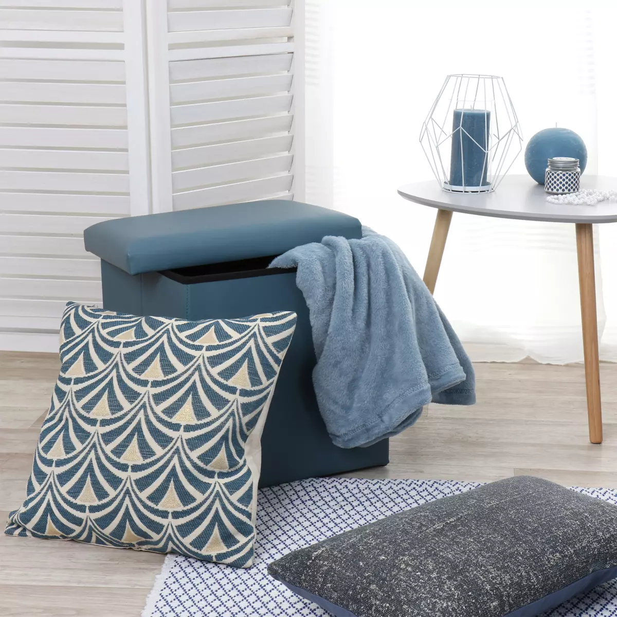 Fodera cuscino quadrato (40 cm) Dory Blu 2