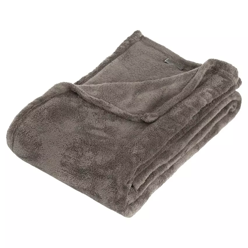 Plaid morbido (150 cm) Tendresse Tortora 1