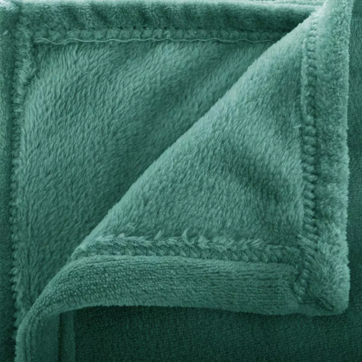 Plaid doux (150 cm) Tendresse flanel Vert 127