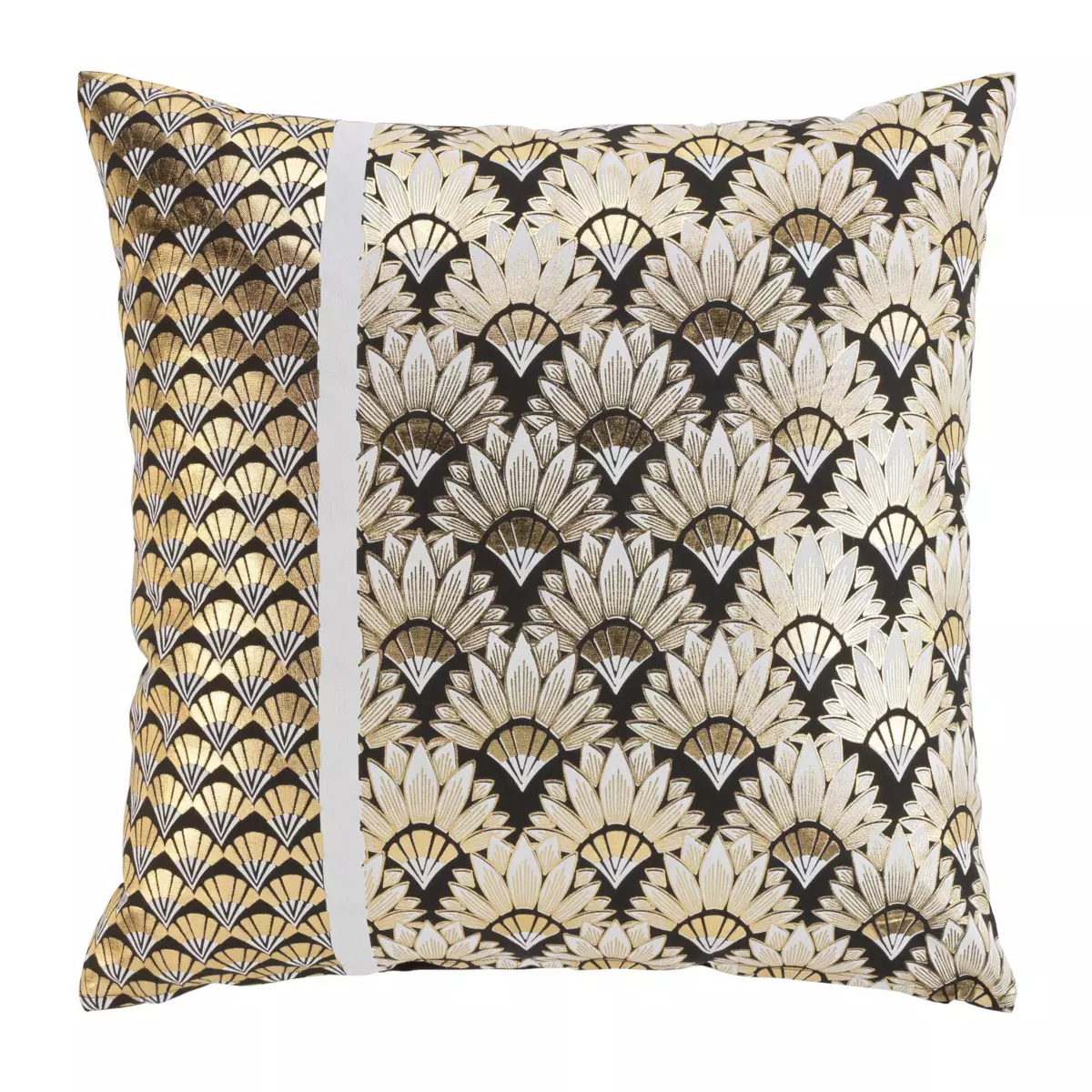 Housse de coussin carrée (60 cm) Carat Or 1