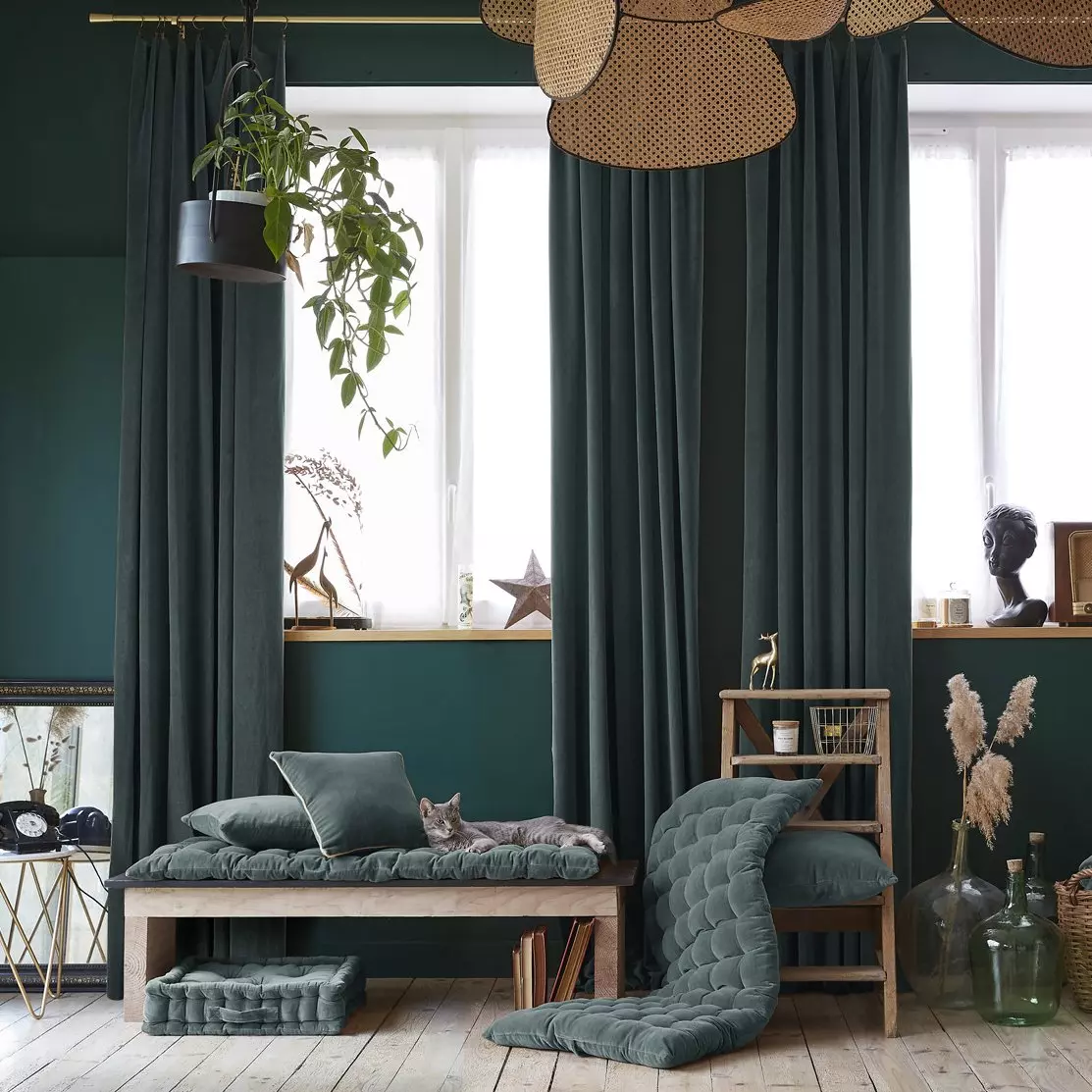 Cuscino quadrato (45 cm) César Grigio ardesia 6