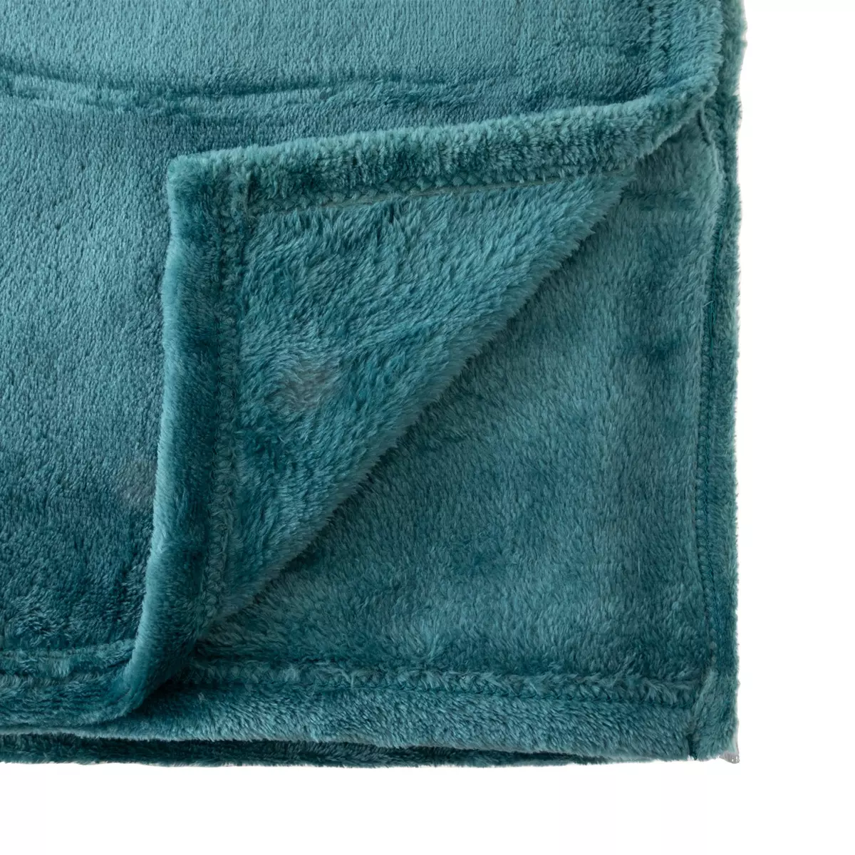 Plaid doux (200 cm) Row Bleu canard 2