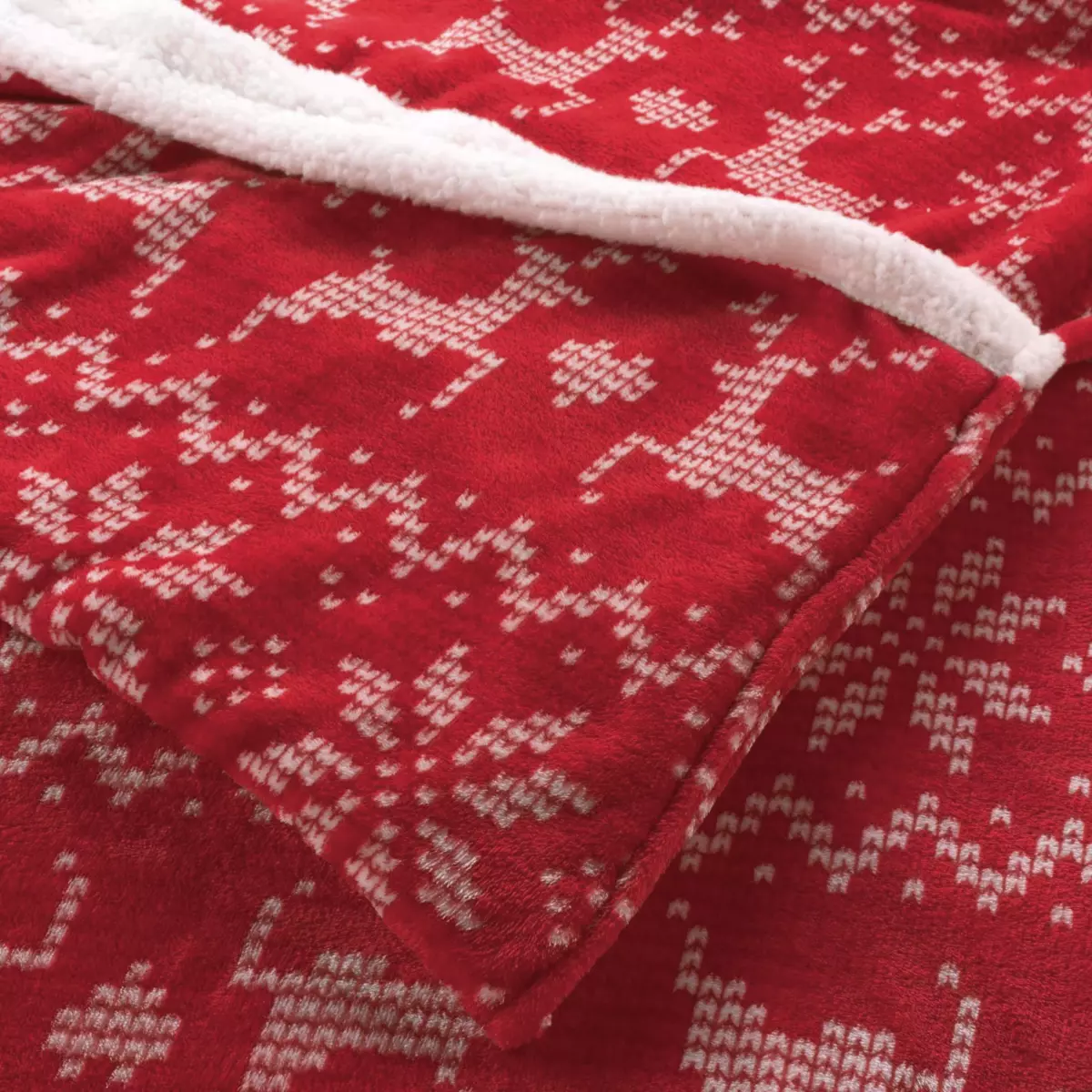 Plaid in pile con tasca (150 cm) Holly Rosso