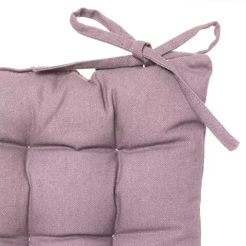 Coussin de chaise carré Datara Rose clair 2