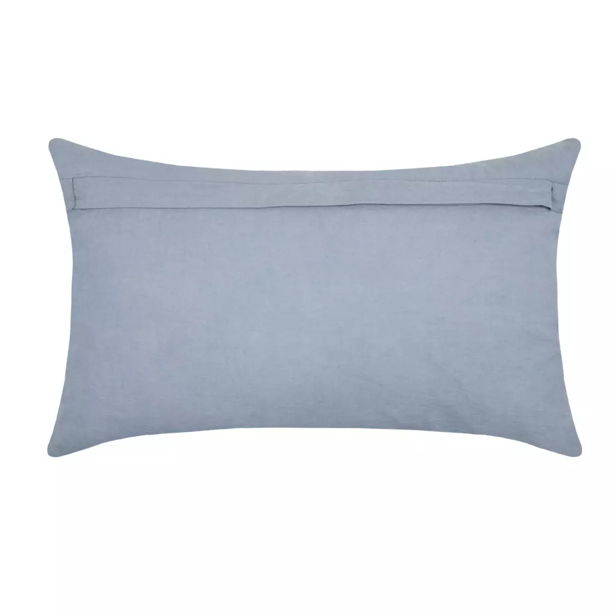 Coussin rectangulaire gaze de coton (50 cm) Sunda Bleu indigo