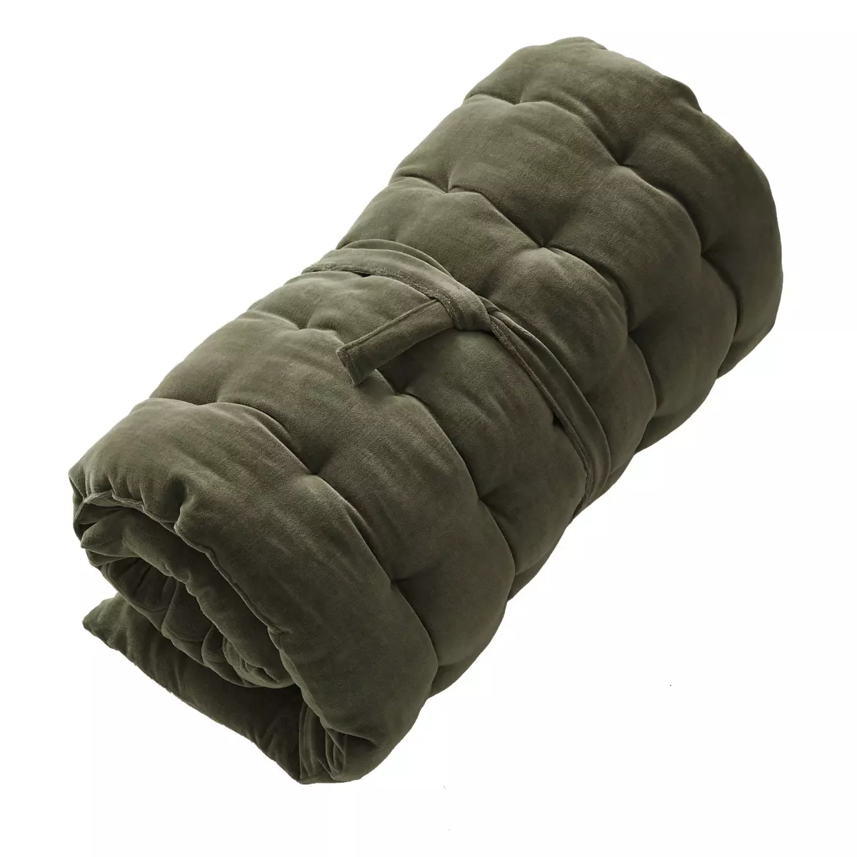 Matelas de sol velours de coton (60 x 120 cm) César Vert thym 6
