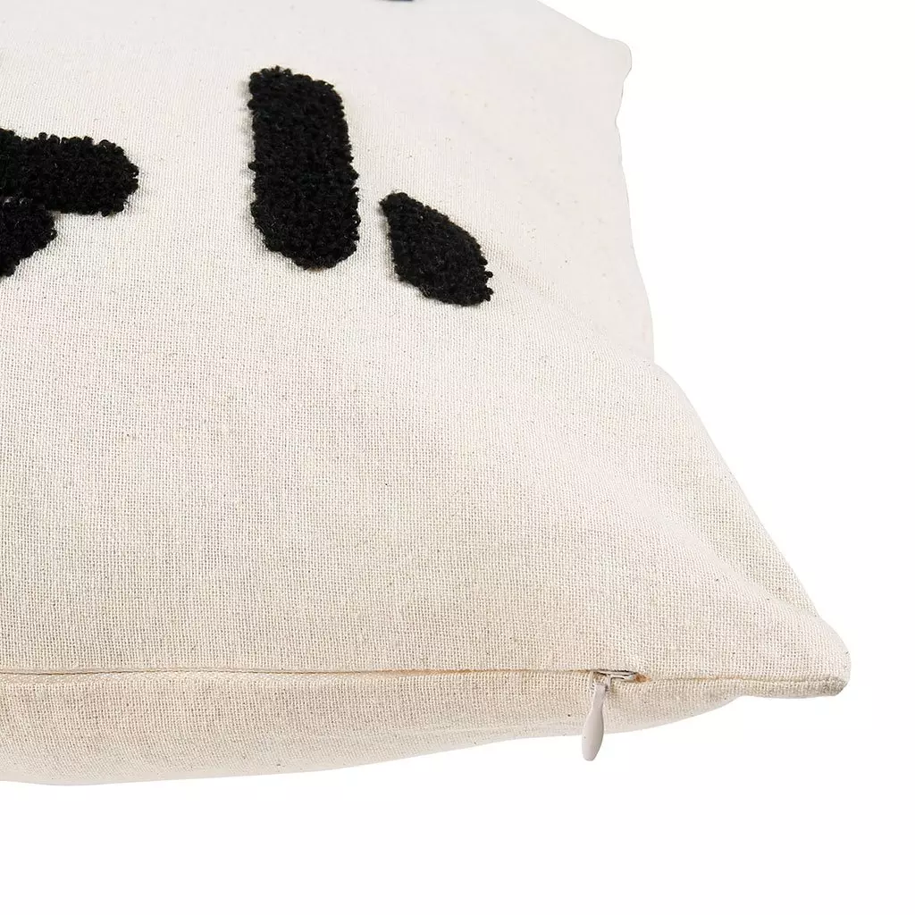 Housse de coussin carrée (40 cm) Portrait Blanche 4