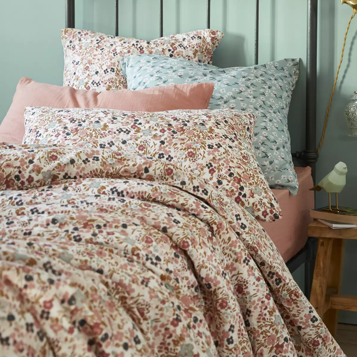 Federa rettangolare garza di cotone (70 cm) Capucine Multicolore 3