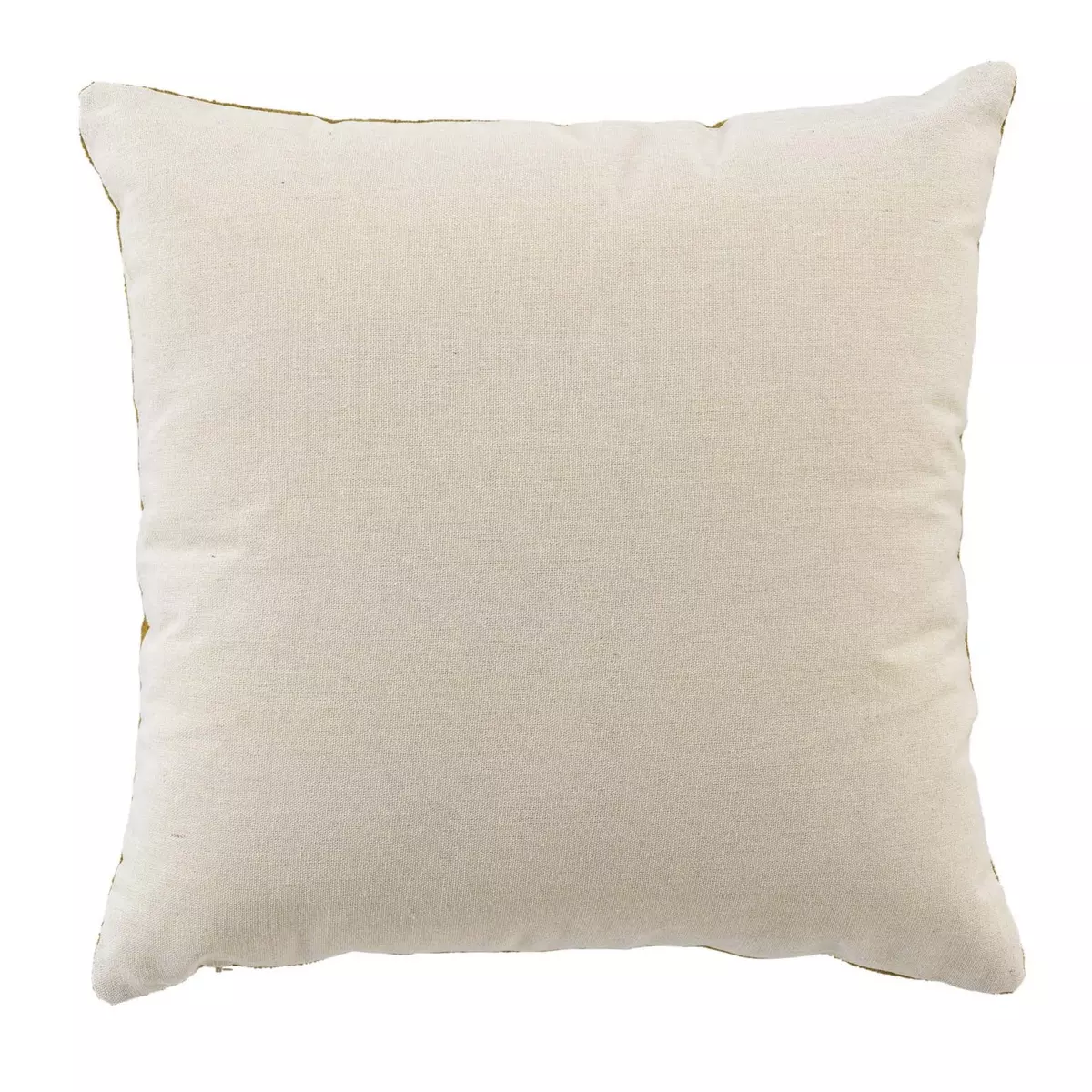Coussin carré bouclette (45 cm) Tessa Camel