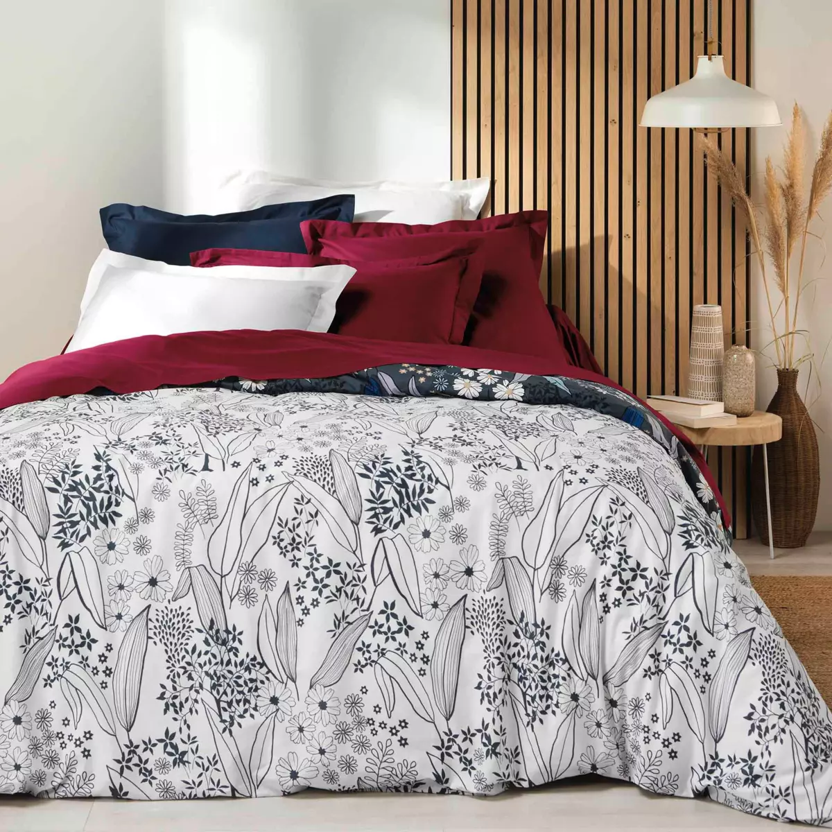 Drap housse coton bio (160 cm) Biolina Bleu nuit 4