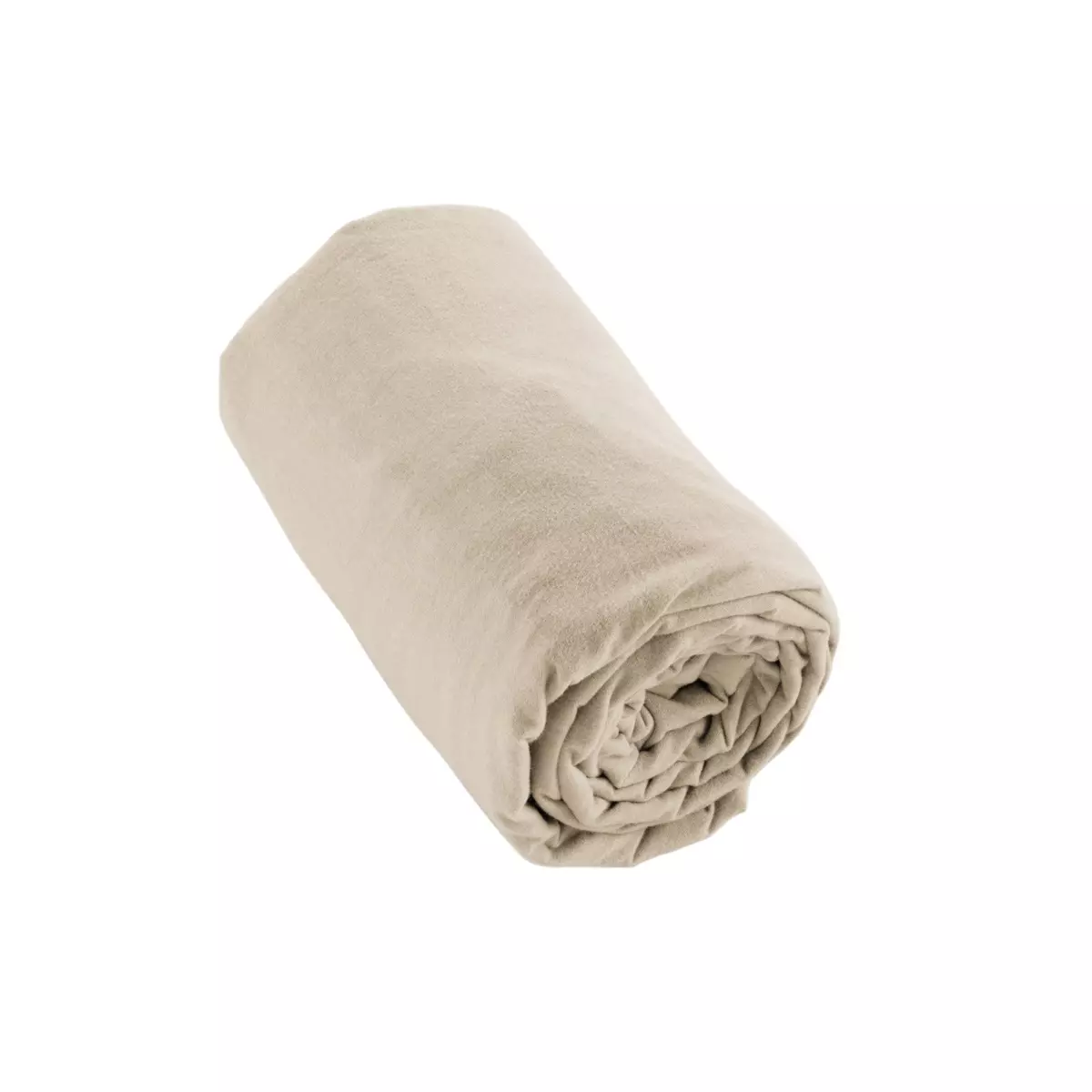Flanell Spannbettlaken (160 cm) Théa Beige 2