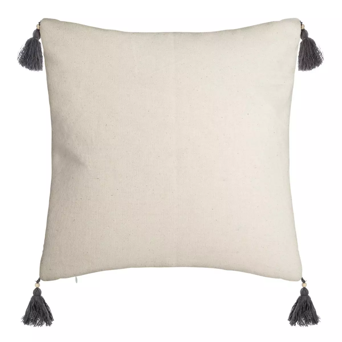 Housse de coussin carrée (40 cm) Azteq Pampil Ecru 4