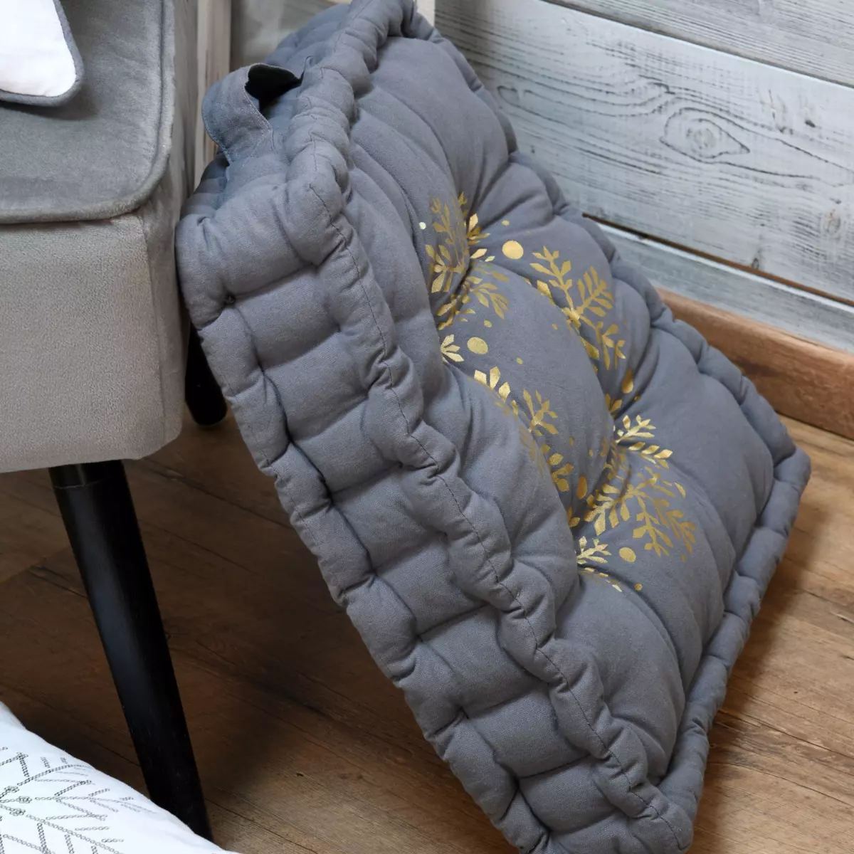 Coussin de sol (45 cm) Lumineux Gris 1