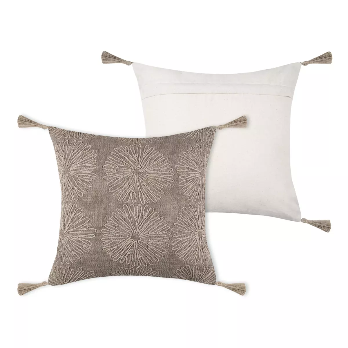 Cuscino quadrato cotone (40 cm) Sultan Marrone 3