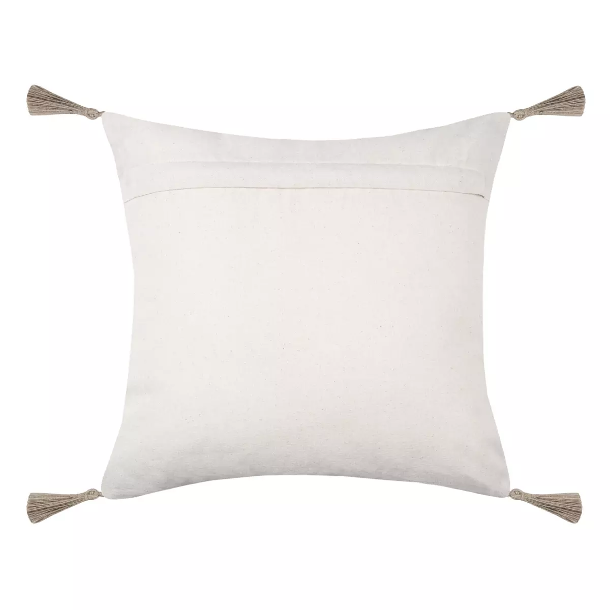 Coussin carré coton (40 x 40 cm) Candice Gris - Déco textile Coussin carré coton (40 x 40 cm) Candice Gris - Déco textile