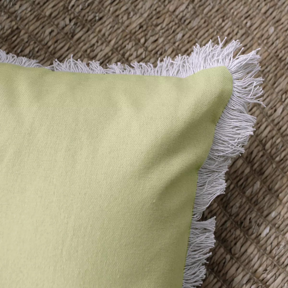 Cuscino quadrato cotone (40 cm) Herbier Verde tiglio 3