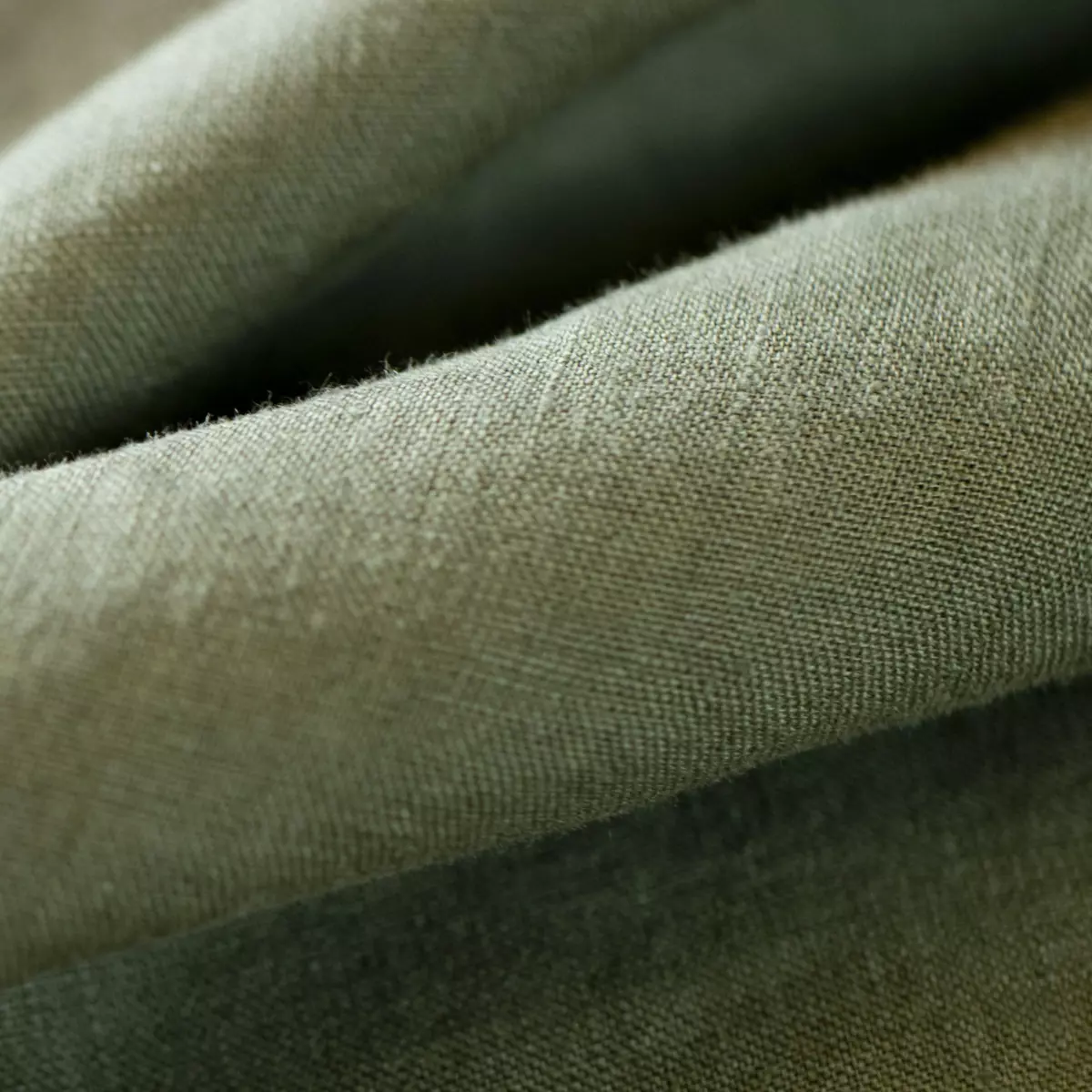 Taie d'oreiller rectangulaire lin lavé (70 cm) Louise Vert romarin 2