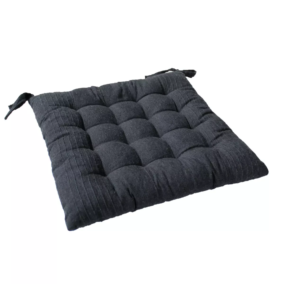 Cuscino per sedia quadrato Bombay Grigio antracite 5