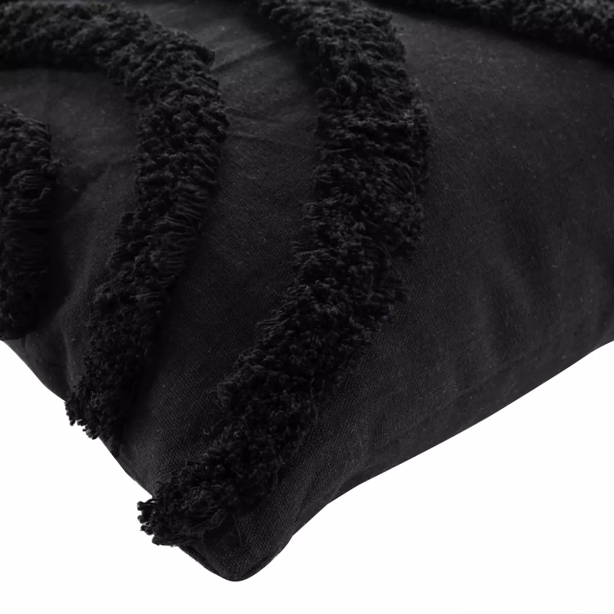 Coussin carré (40 cm) Zita Noir 