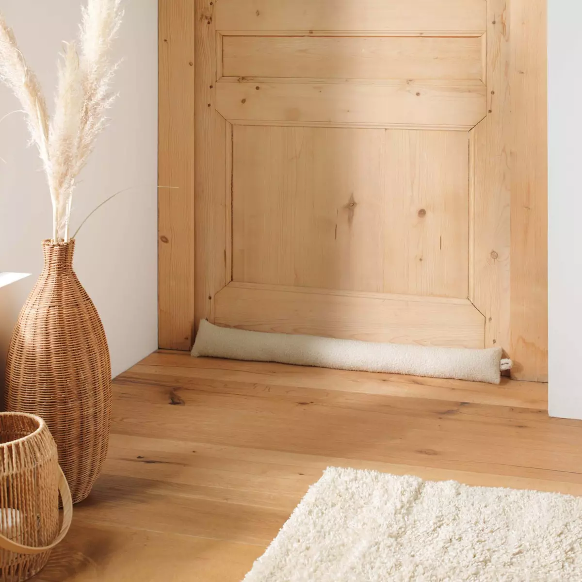Cuscino antispiffero Wooly Ecru