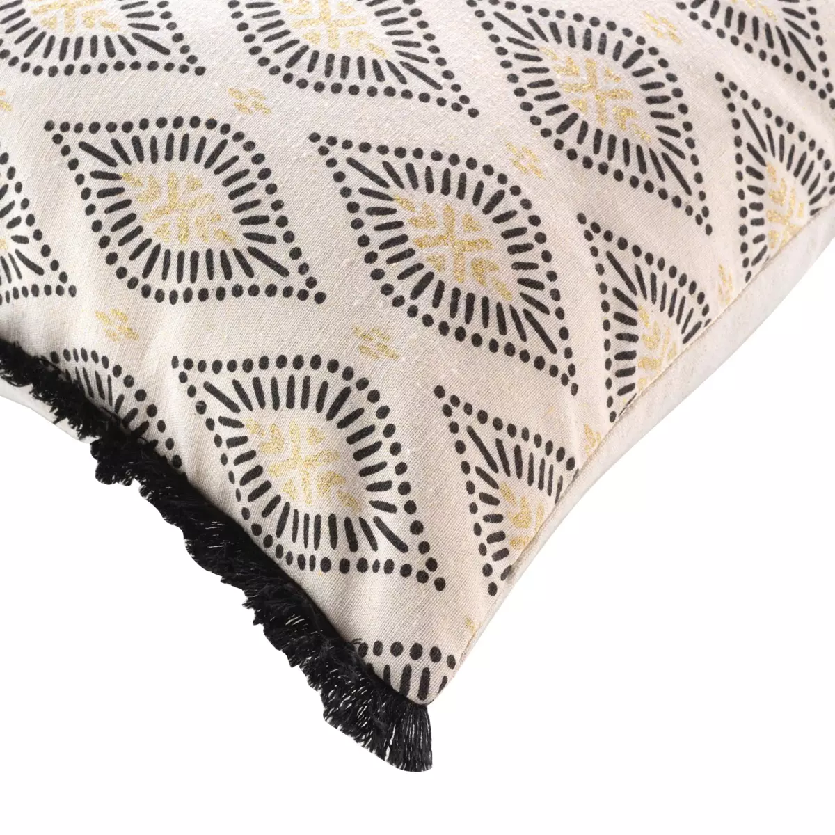 Quadratisches Kissen (45 cm) Oricia Schwarz