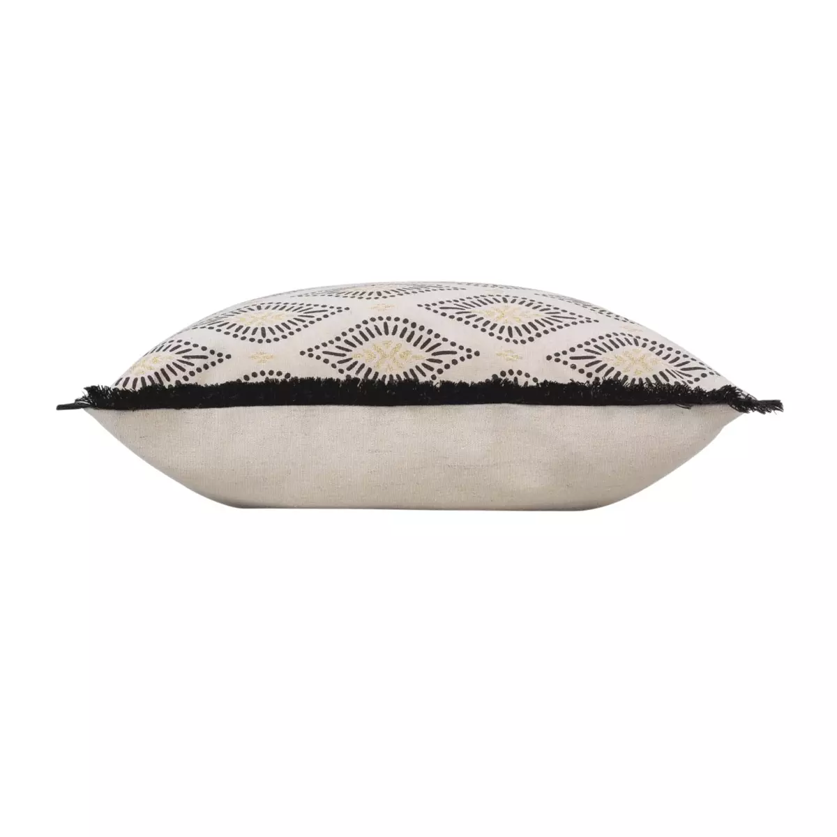 Quadratisches Kissen (45 cm) Oricia Schwarz
