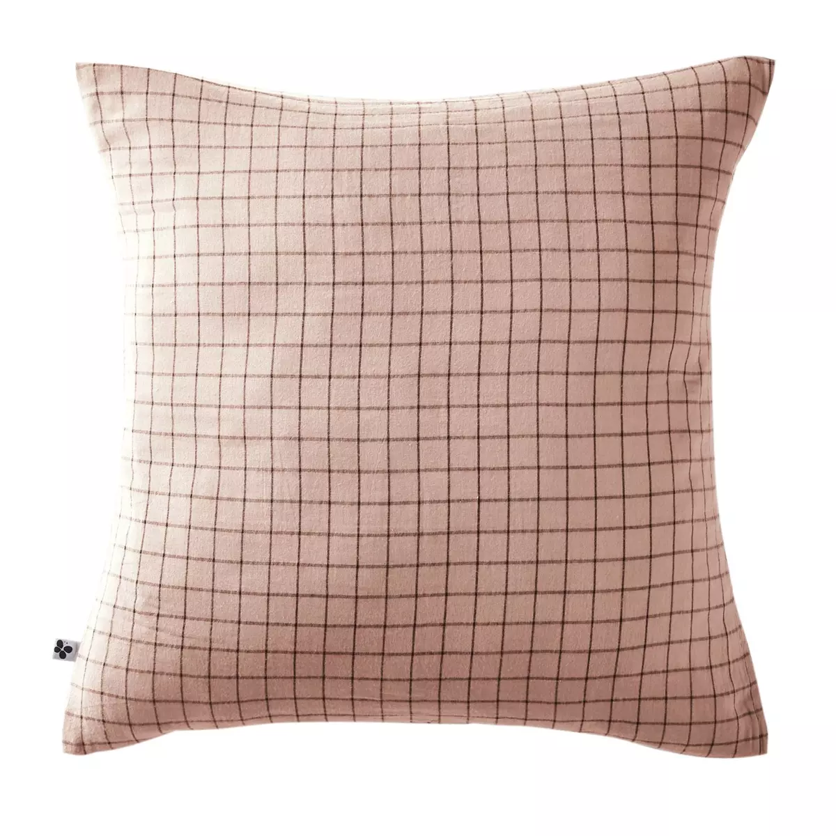 Taie d'oreiller carrée gaze de coton (60 cm) Gaïa Mix Rose poudré 2