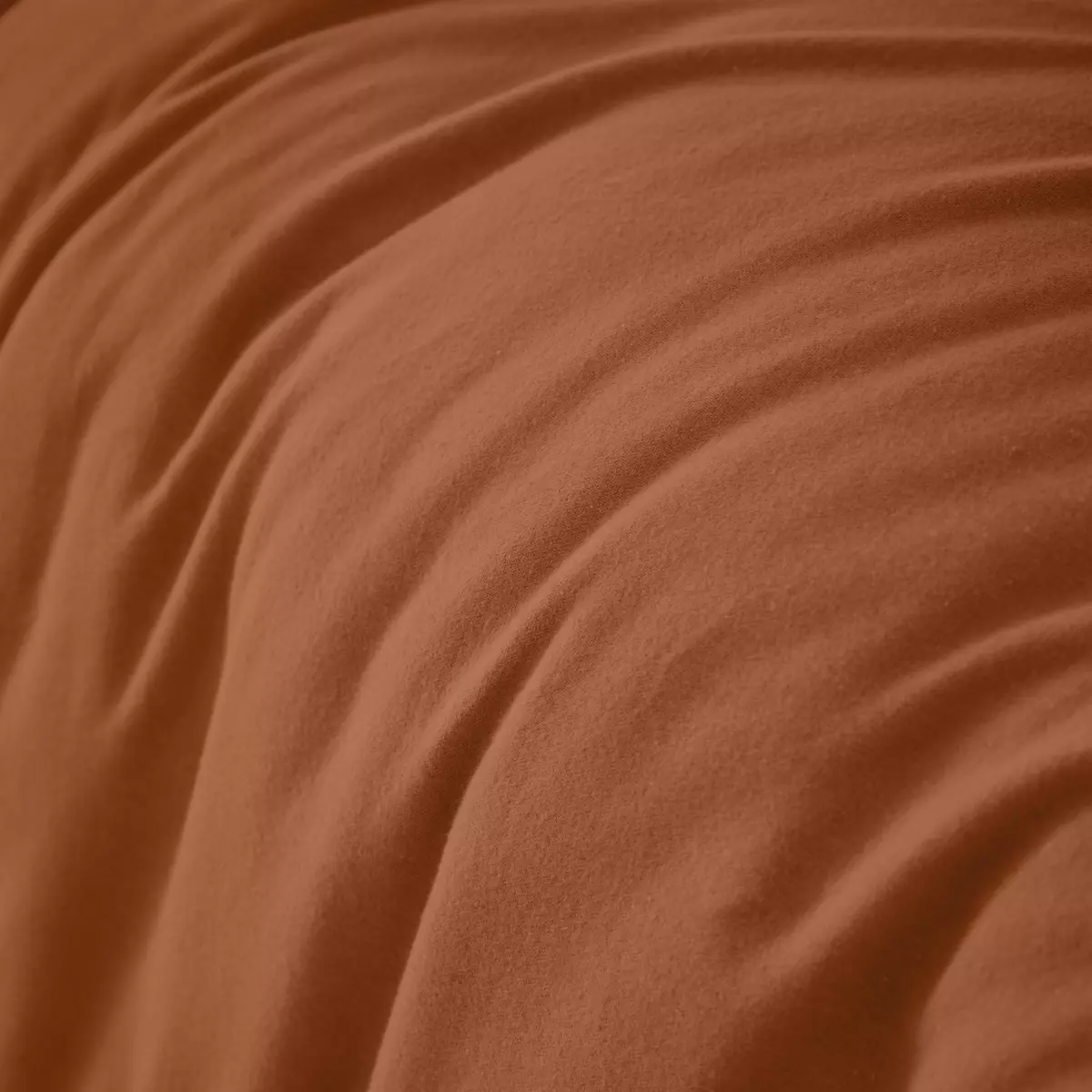 Flanell Bettbezug (260 cm) Théa Terrakotta 2