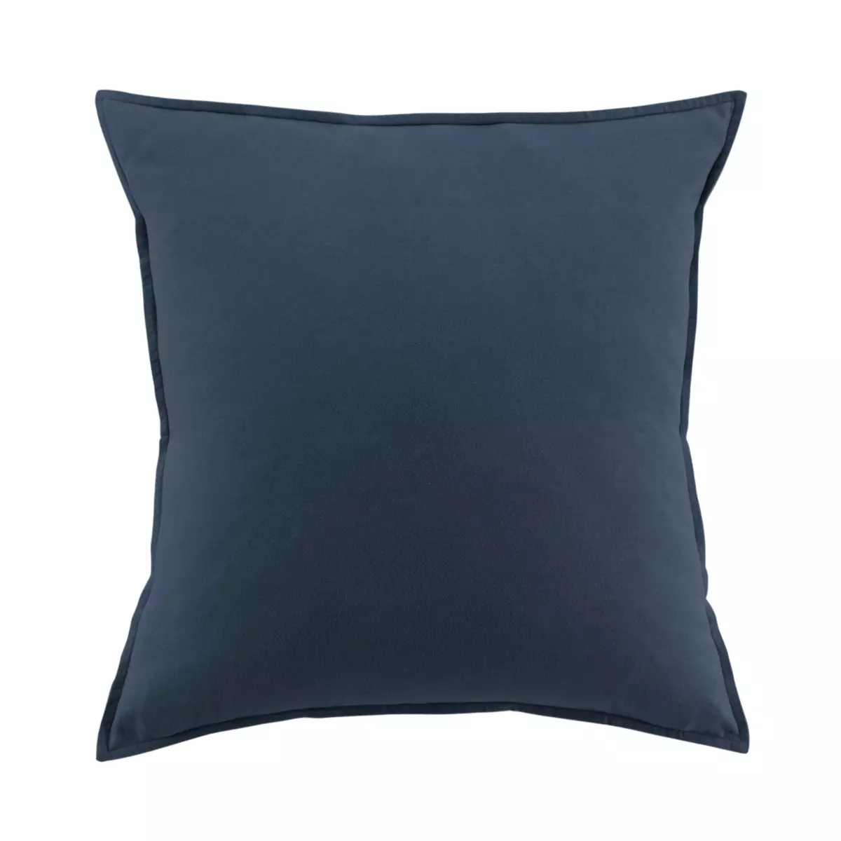 Federa quadrata flanella di cotone (63 cm) Théa Blu notte 1
