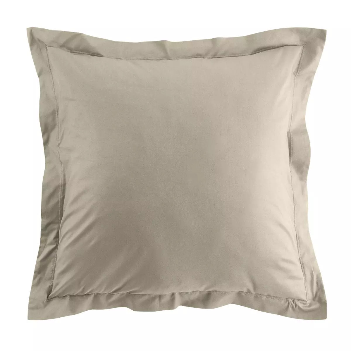 Taie d'oreiller carrée coton bio (63 cm) Biolina Taupe 4