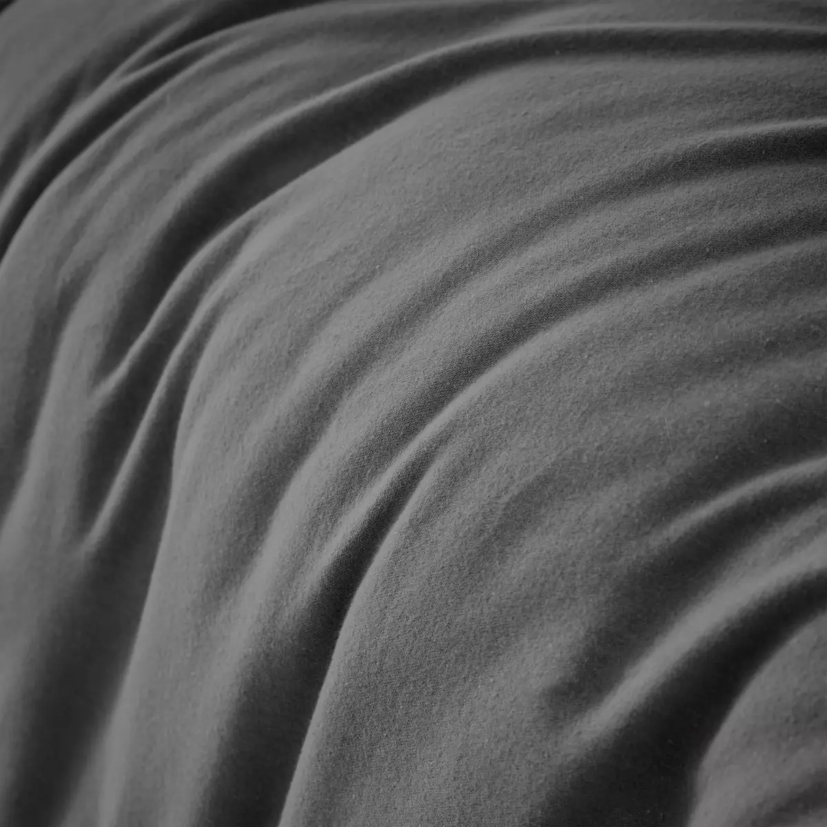 Copripiumino flanella di cotone (200 cm) Théa Grigio antracite 2
