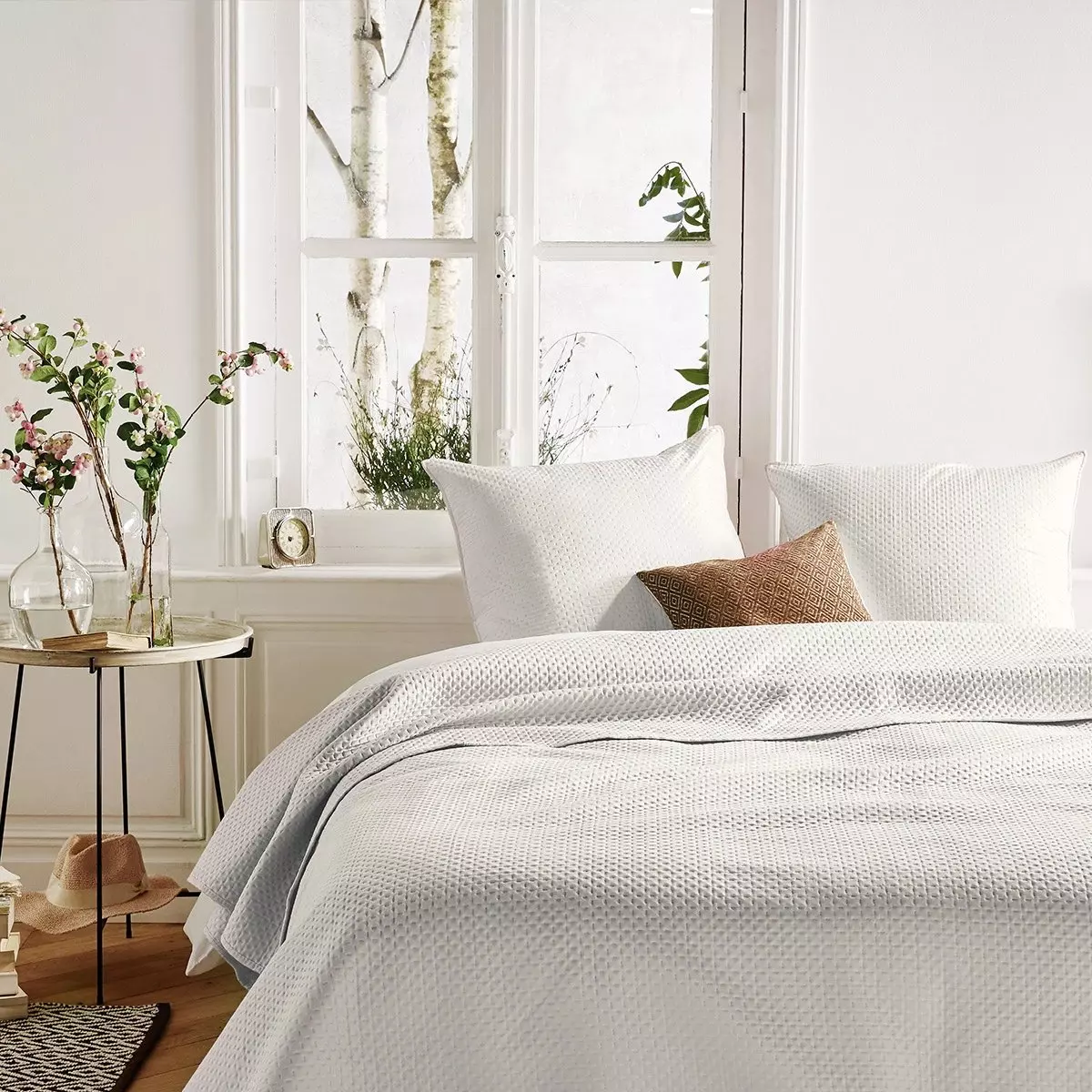 Colcha con fundas para almohadón (260 x 240 cm) Dolce Marfil 1