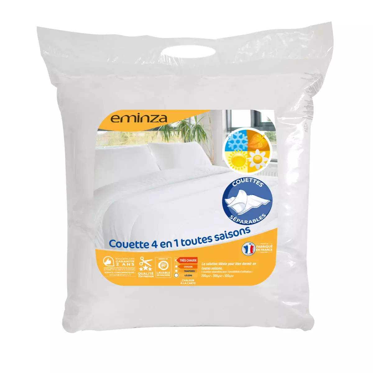 Relleno nórdico (140 cm) 4 Estaciones Blanco 5