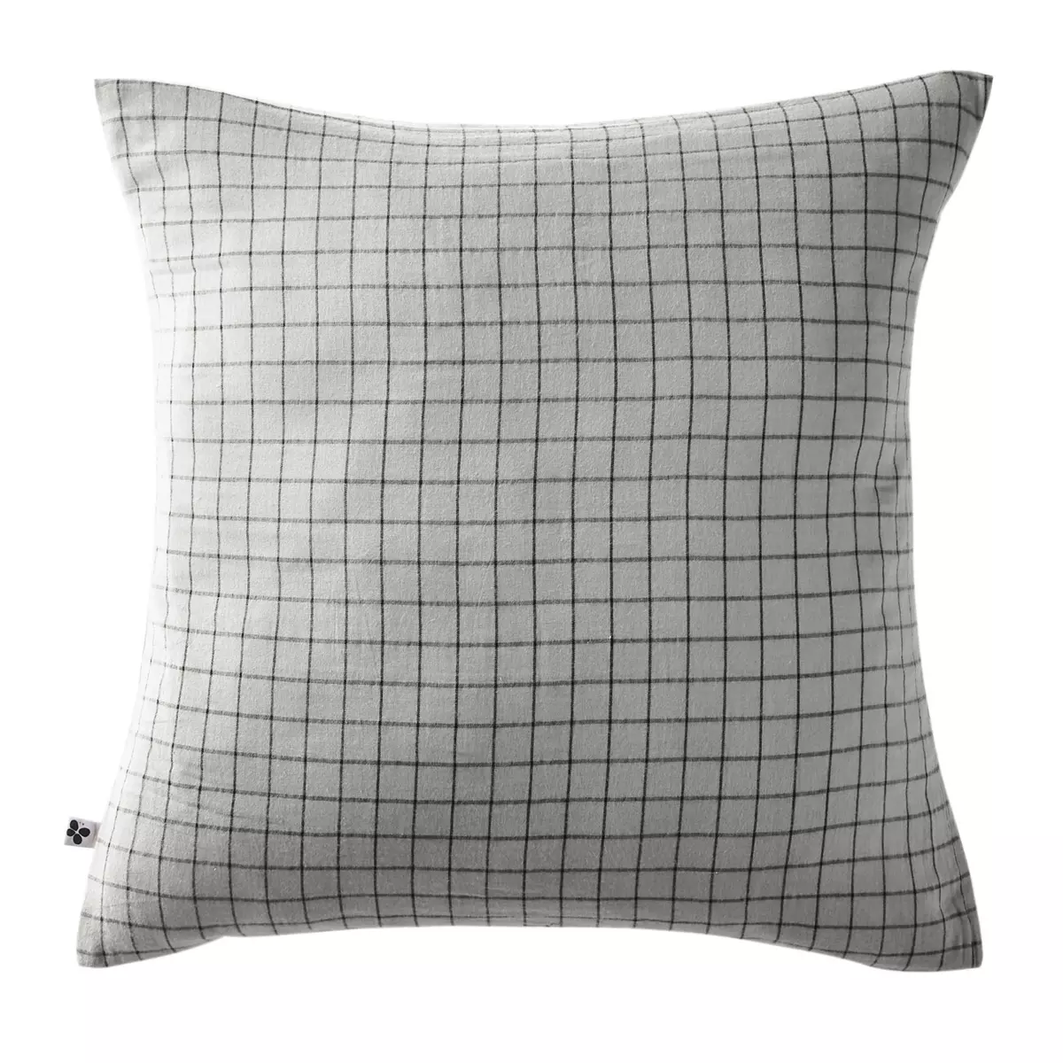 Federa quadrata garza di cotone (60 cm) Gaïa Mix Grigio nuvola 2