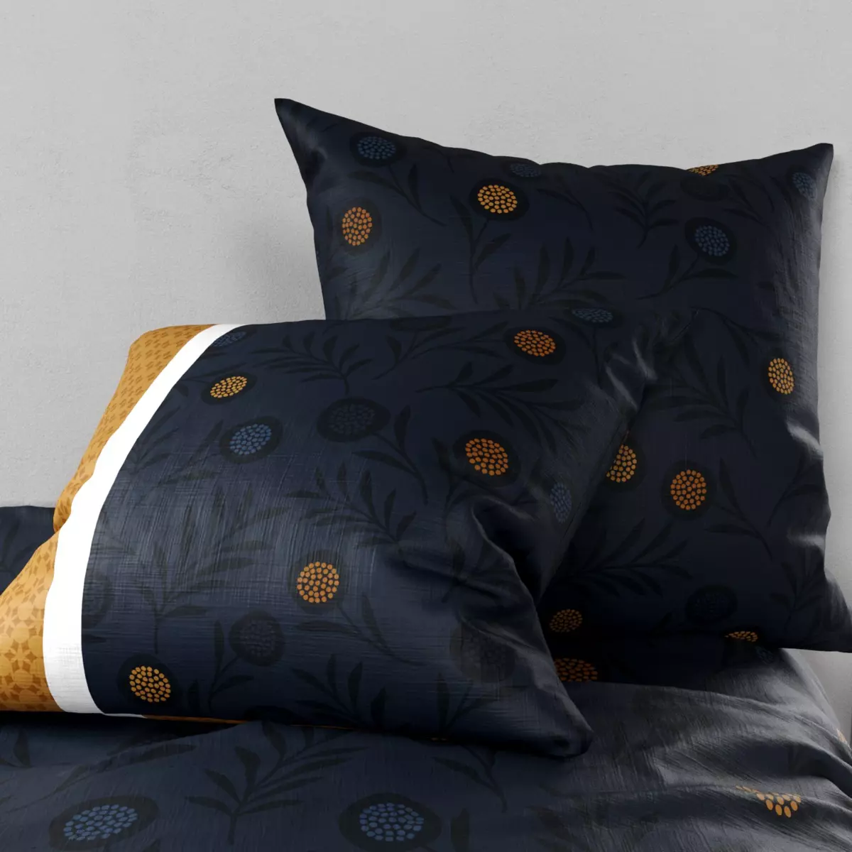 Juego de sábanas en algodón cama 90 cm 3 piezas Bel'or Amarillo 2