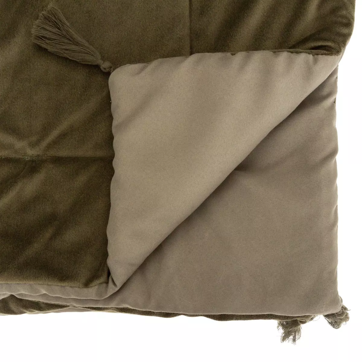 Runner letto velluto (80 x 180 cm) Sonia Verde cachi 4