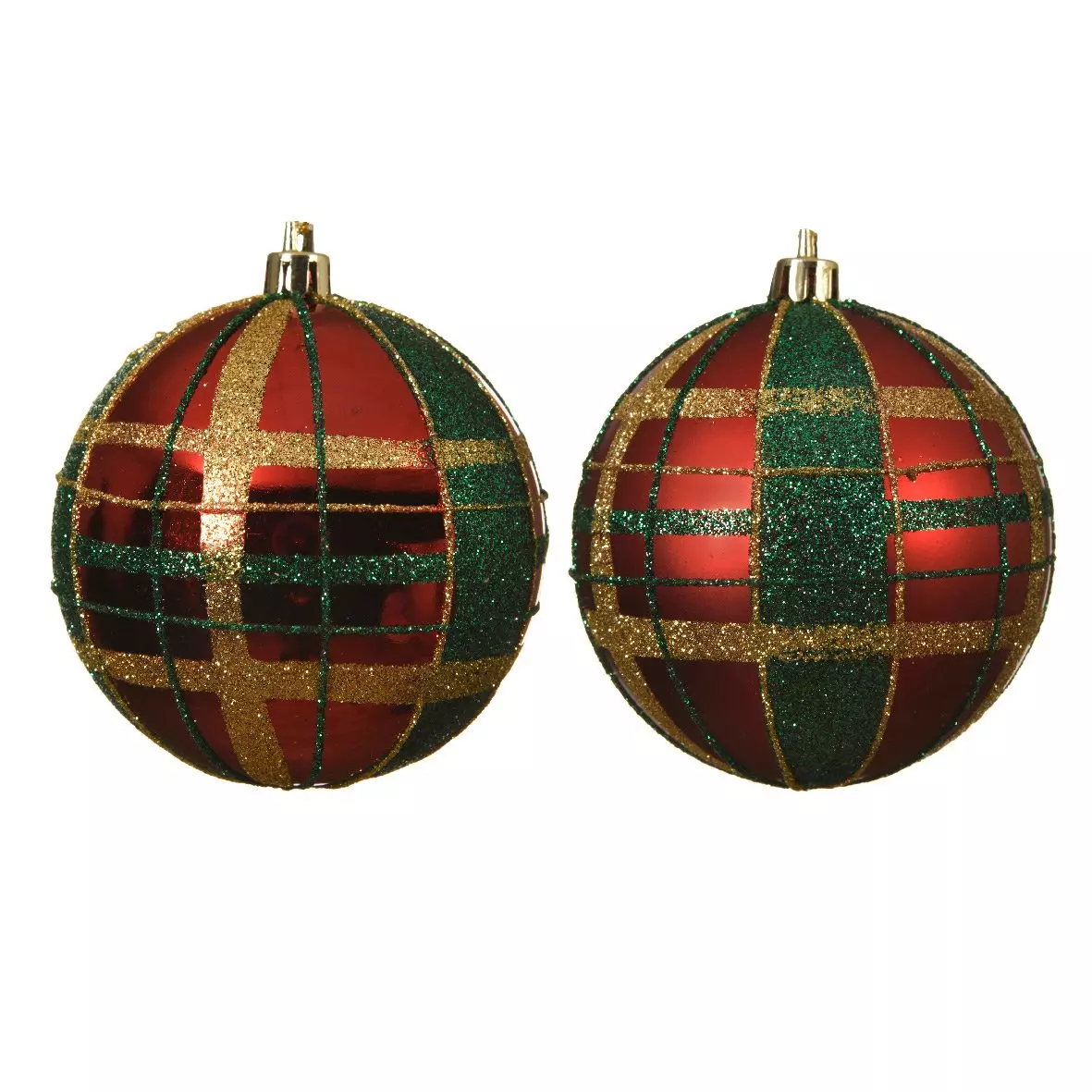 Confezione di 12 palline di Natale (D80 mm) kity Rosso 4
