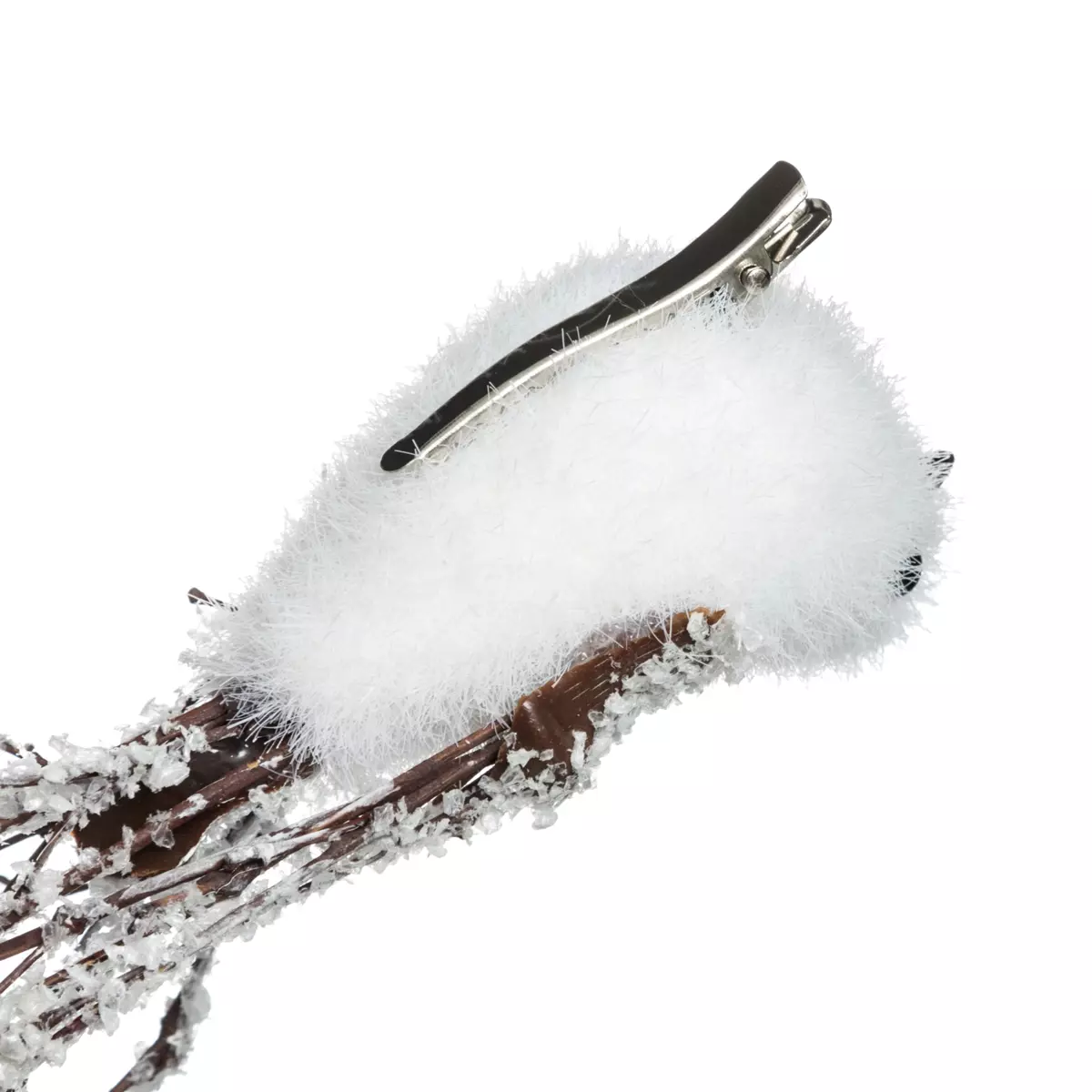 Confezione di 3 uccelli Palermo con pinza Bianco 4