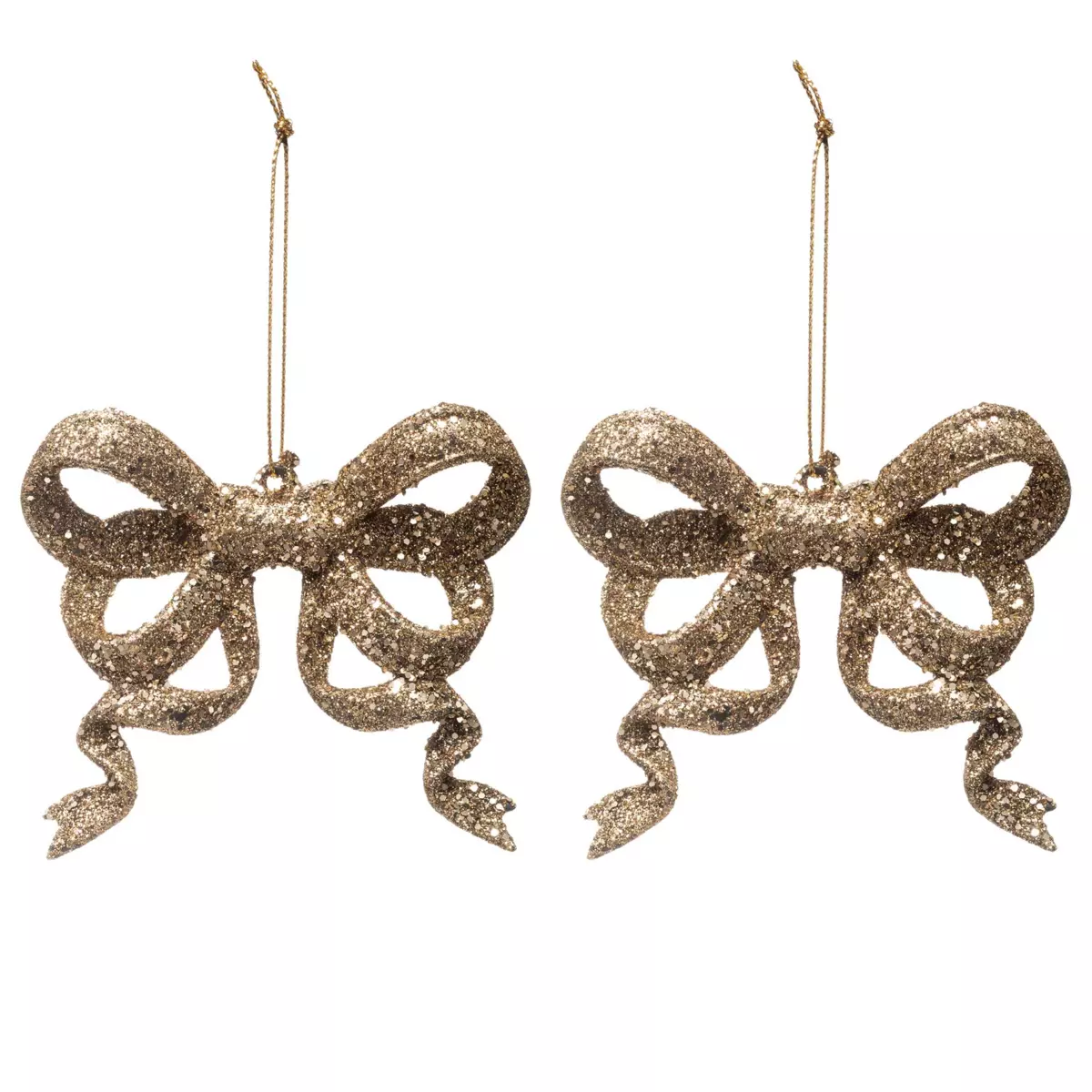 Lot de 2 noeuds pailletés Or 1