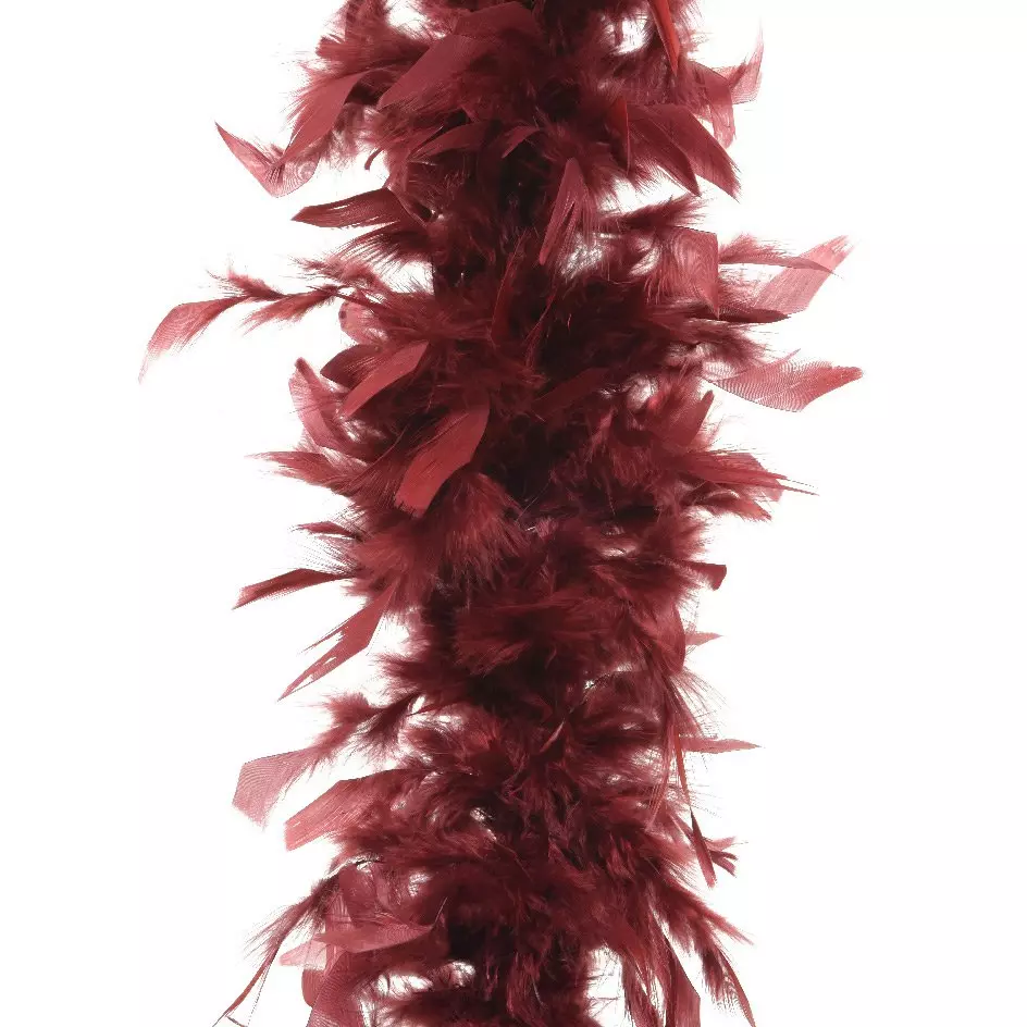 Federboa-Girlande Emy Mahagonibraun 1