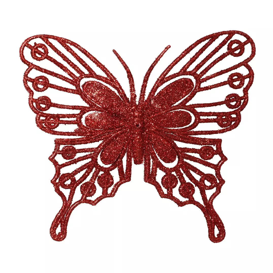 Set di 2 farfalle Fanny Rosso 1