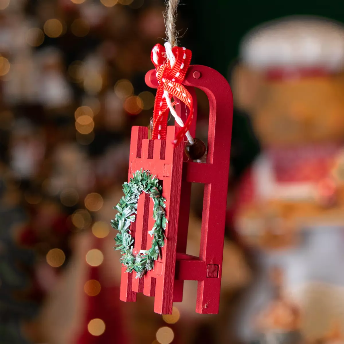 Schlitten zum Aufhängen Rot 1