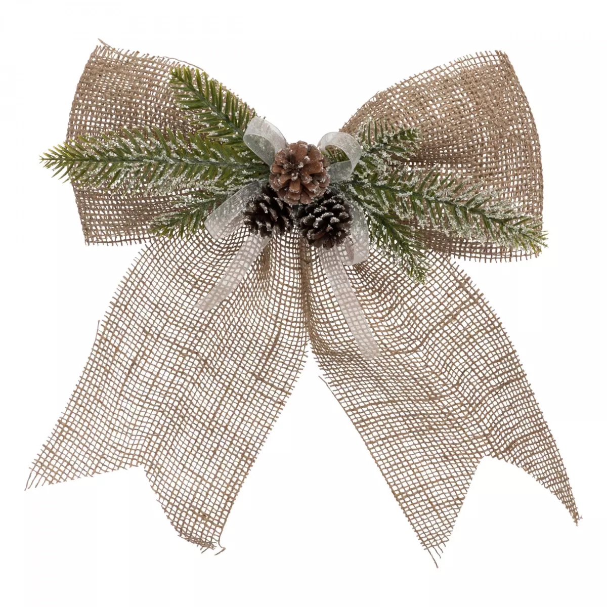 Nœud pailleté Nature Beige 1